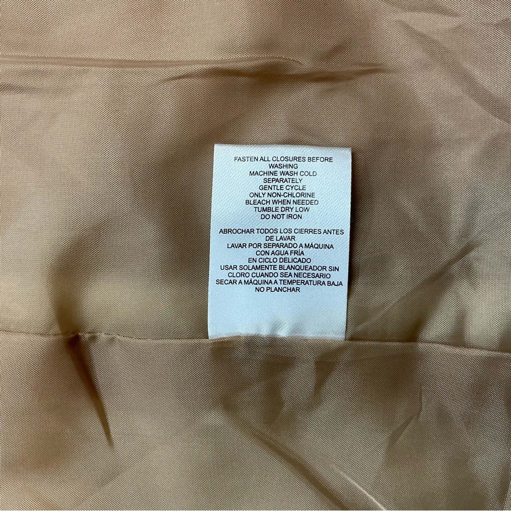 Lands End Womens M Adjustable Hood w/visor 3 in 1 Jacket Systems Tan Beige NWT - Picture 7 of 16